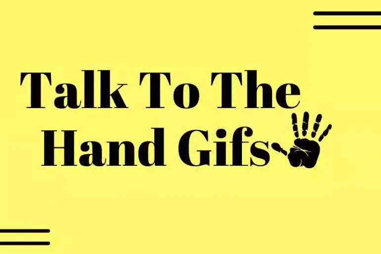 Talk To The Hand Gif