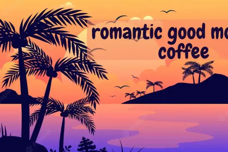 romantic good morning coffee gif