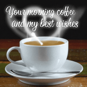 romantic good morning coffee gif